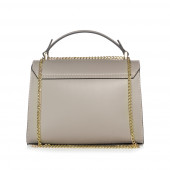 Geanta din piele naturala, model DiAmanti Capri Taupe Chiaro